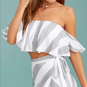 Lulus Sea of Cortez crop top